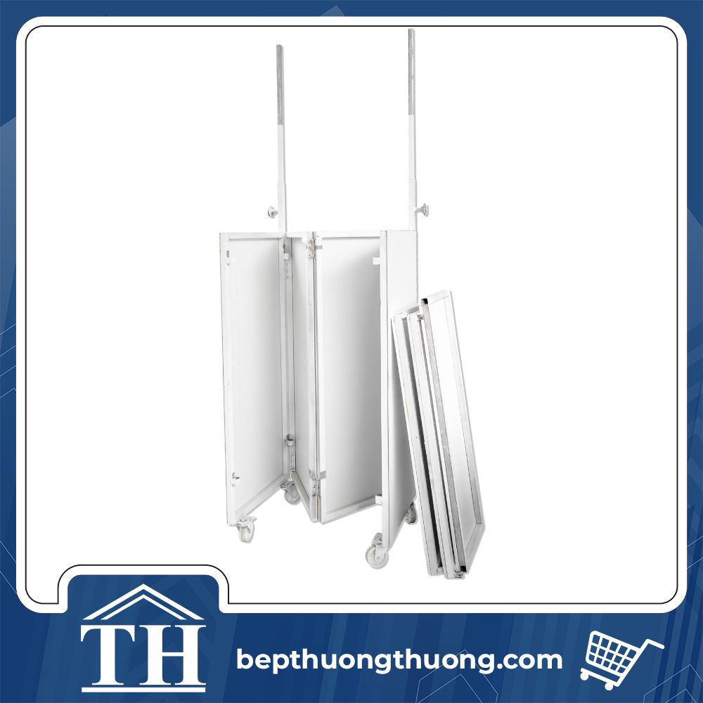 xe cà phê gấp gọn inox gấp