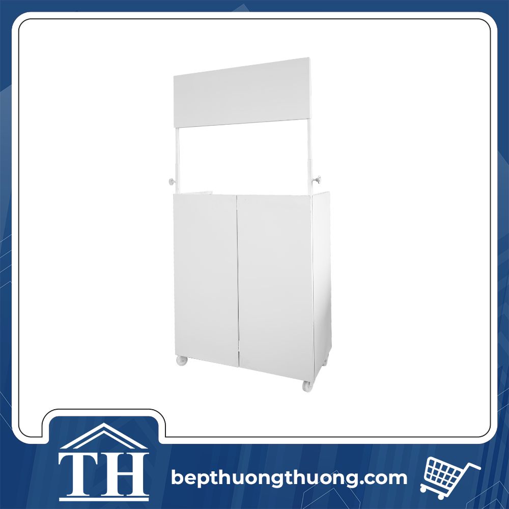 xe cà phê gấp gọn inox trước