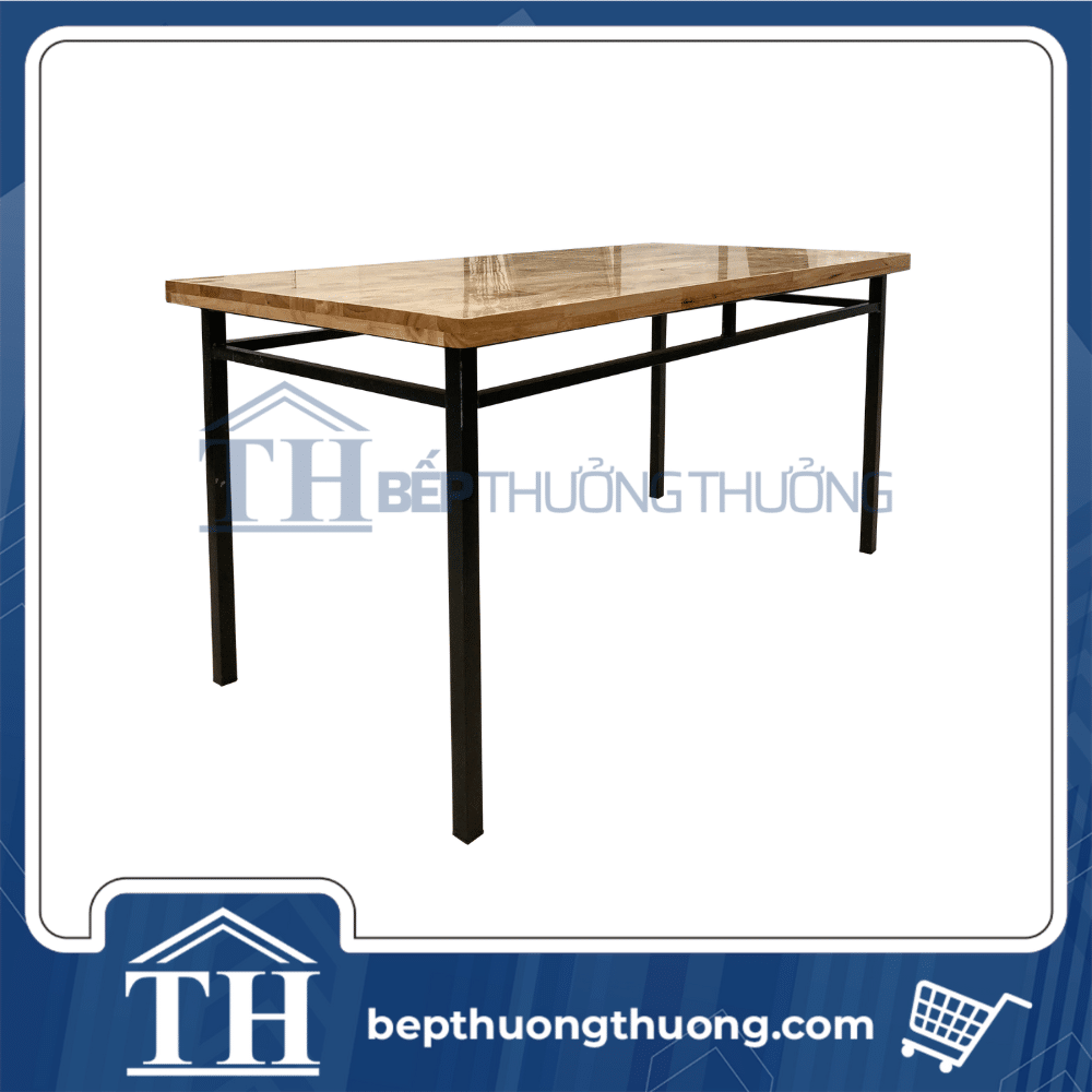 bàn chân săt mặt gỗ
